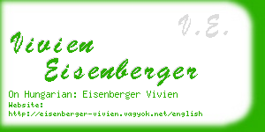 vivien eisenberger business card